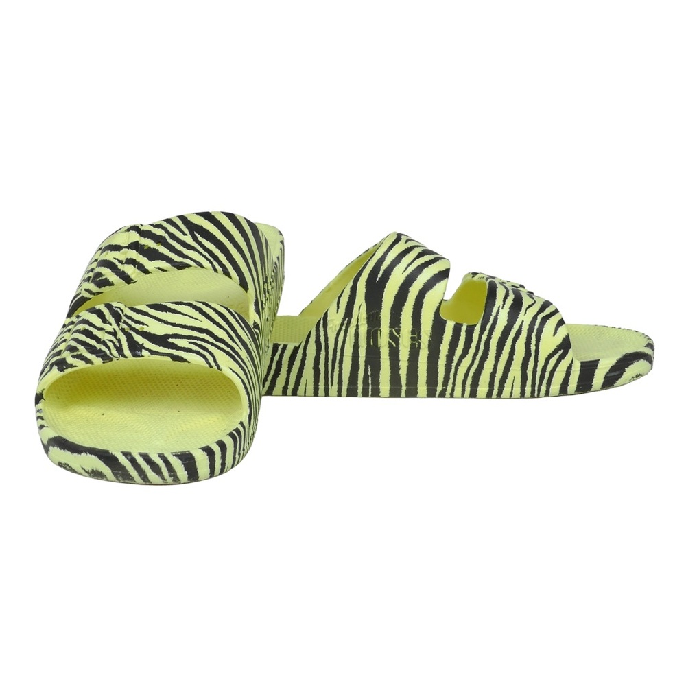 Freedom Moses Zebra Molded Slide Size 38/39 W 8/9